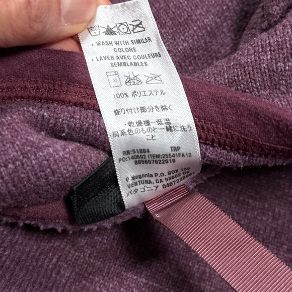 Patagonia Better Sweater Full Zip Fleece Jacket Purple Womens Medium - Picture 9 of 9